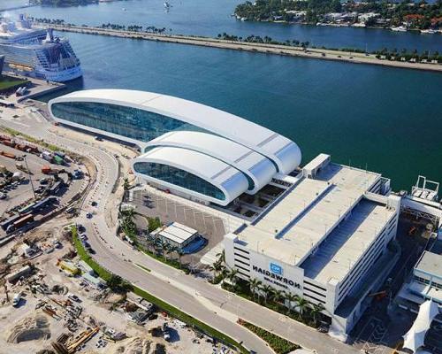 Aerial photo of NCL passenger terminal